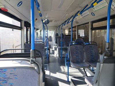 Foto del interior del autobús